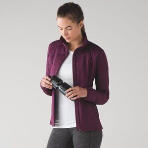 Lululemon Women's Run For Cold Jacket - Plum